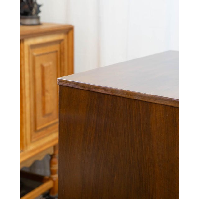 Wanscher Style Danish Modern Walnut Chest of Drawers, C. 1950s For Sale - Image 13 of 14