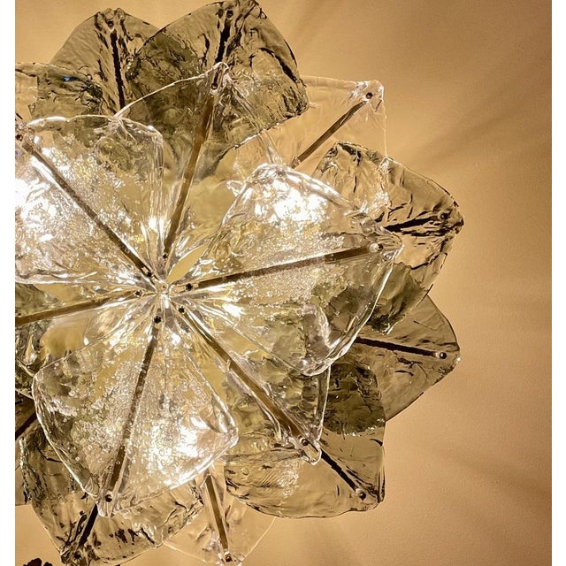 Murano Glass Ceiling Lamp from Mazzega, 1974 For Sale - Image 15 of 18