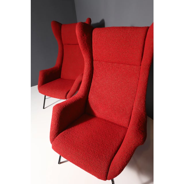 1960s Wingback Armchairs by Navrátil & Sépová for Thonet, Czechoslovakia, 1960s For Sale - Image 5 of 10