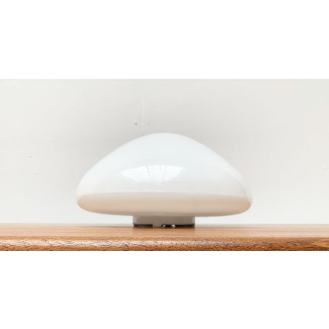 Mid-Century Modern German Glass 961 Ceiling Lamp by Wilhelm Wagenfeld for Lindner, 1950s For Sale - Image 9 of 14