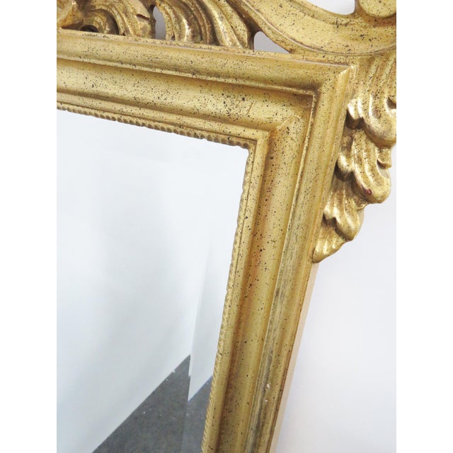 Ethan Allen Italian Shell Carved Gilt Mirror Chairish