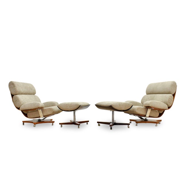 Mid-Century Modern Pair of Mid Century Housemaster Lounge Chairs Attributed to G Plan For Sale - Image 3 of 18