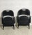 Black Ginevra Folding Armchairs in Wood attributed to Achille and Pg. Castiglioni for BBB Emmebonacina, 1970s, Set of 2 For Sale - Image 8 of 10