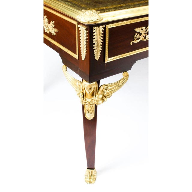 French Empire Bureau Plat Desk, 19th Century For Sale - Image 11 of 18
