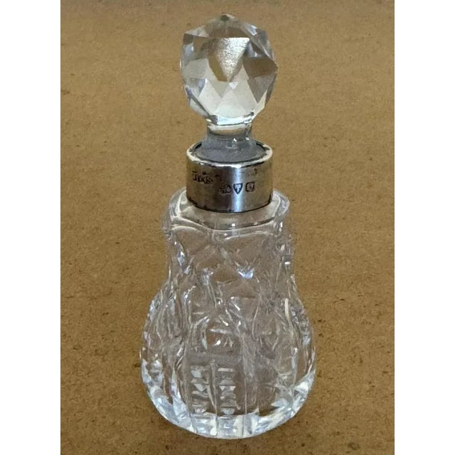 1891 william vale & sons antique cut glass crystal perfume bottle flask a very good looking well made and decorative...