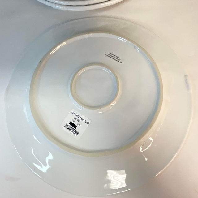 Late 20th Century 1980s Vintage Anthropologie Portuguese Rope and Chain Ironstone Dinnerware - Set of 18. For Sale - Image 5 of 9