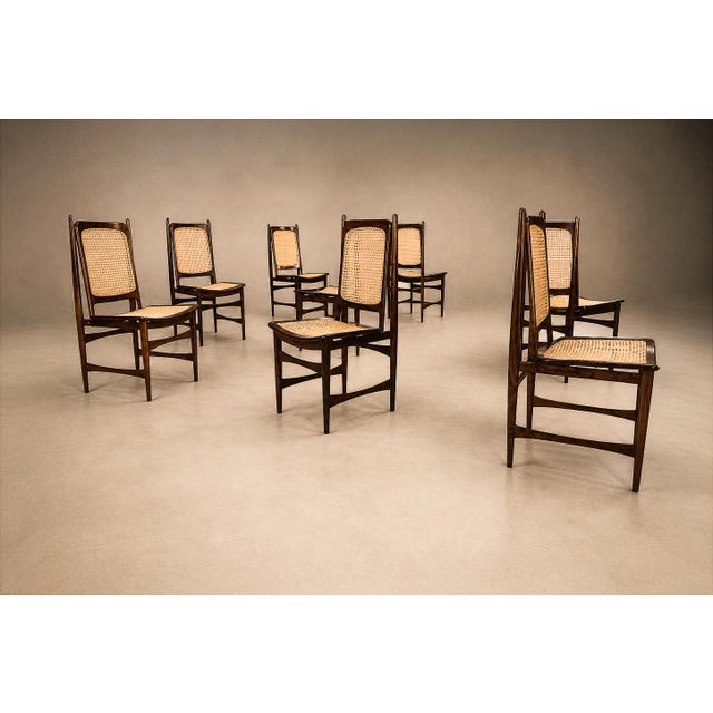 Set of Ten Brazilian Mid-Century Dining Chairs by Alexandre Rapoport, 1960s For Sale - Image 16 of 18