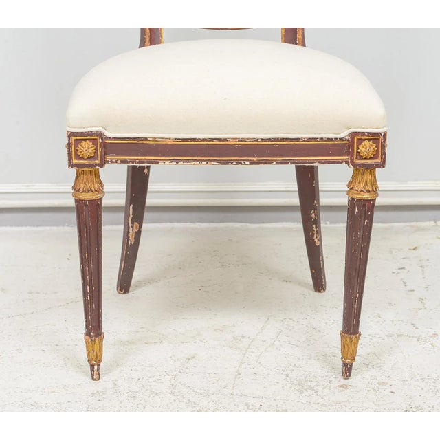 Mid 20th Century Set of Eight Dining Chairs in the Neoclassic Manner For Sale - Image 5 of 10