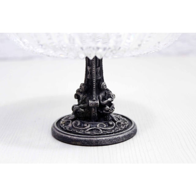 Metal Crystal and Silver-Plated Metal Cup, 1930s For Sale - Image 7 of 9