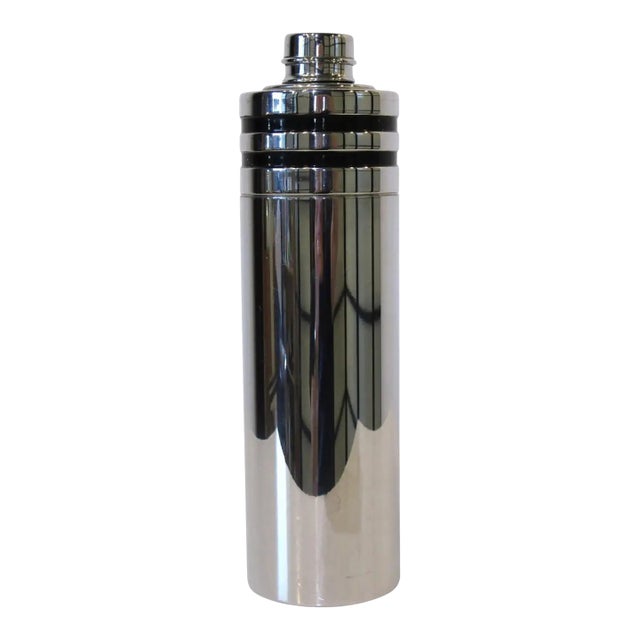 1930s Art Deco Chrome Cocktail Shaker by Evercraft For Sale