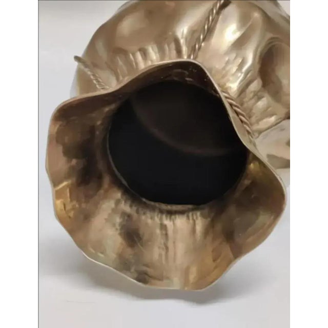 Sarreid Ltd. Sarreid Ltd. Brass Money Sack Cachepot, Circa 1980s For Sale - Image 4 of 8