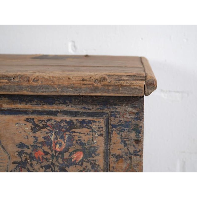 Antique Hand-Painted Wedding Chest, 1846 For Sale - Image 14 of 18
