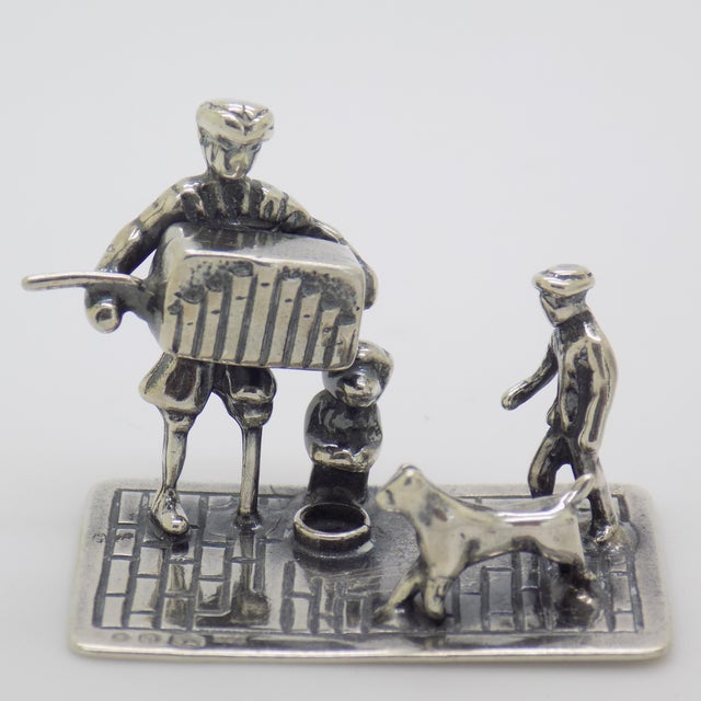 Vintage British Handmade Genuine Sterling Silver 925 Figurine, 1940s For Sale - Image 4 of 13