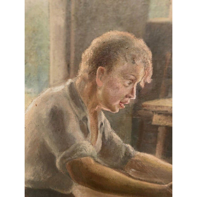 Lively Scene, 20th Century, Oil on Canvas For Sale - Image 13 of 15