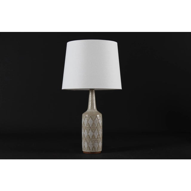 Danish Sand and White Table Lamp by Per Linnemann-Schmidt for Palshus For Sale - Image 10 of 10