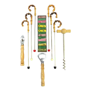 Mid-Century Modern Bar Tool Collection, Set of 10