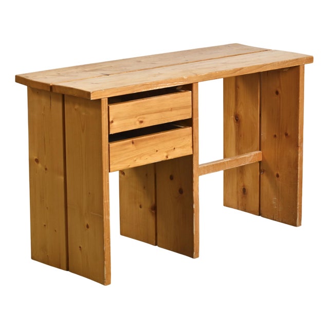 Pine Desk from Mobilier Gal La Plagne, 1960s For Sale