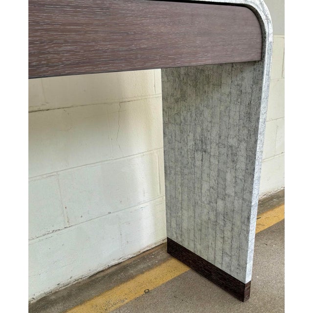 Jonathan Charles Jonathan Charles Modern Eggshell Gaia Console Table For Sale - Image 4 of 8