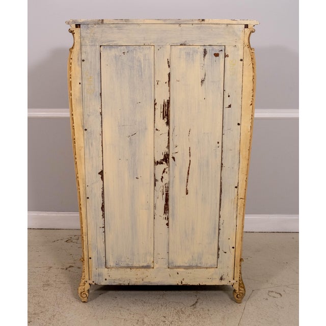 Antique 19th Century Cherub Carved Painted High Chest of Drawers For Sale - Image 18 of 18