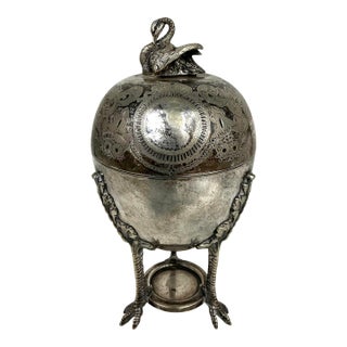 English Victorian Mappin&webb Silver Plate Egg Coddler For Sale