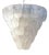 Italian White Graniglia Petals Murano Glass Chandelier by Simoeng for Simoeng For Sale