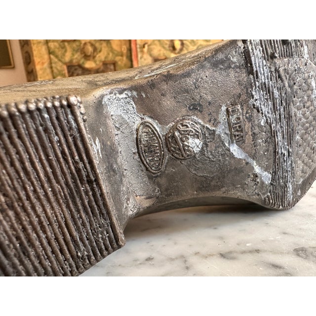 Mid-20th Century Industrial Turkish Metal Boot Mold For Sale - Image 11 of 14