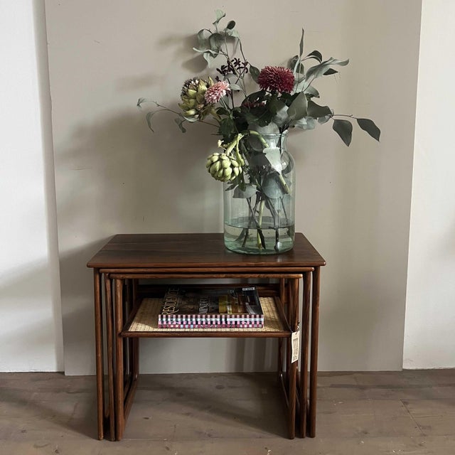 Vintage Danish Nesting Tables by J. Anderson for Silkeborg, 1960s, Set of 3 For Sale - Image 3 of 12