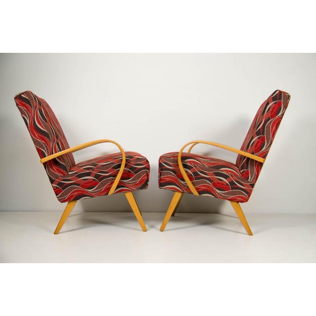 Wood Armchairs by Jindrich Smidek, Former Czechoslovakia, 1960s, Set of 2 For Sale - Image 7 of 10