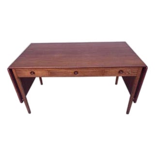 Hans J. Wegner Model 305 Drop-Leaf Desk, Oak & Teak, 1960 For Sale