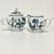 1970s Vintage Japanese Chinoiserie Meissen Blue Danube Creamer & Covered Sugar For Sale - Image 10 of 14