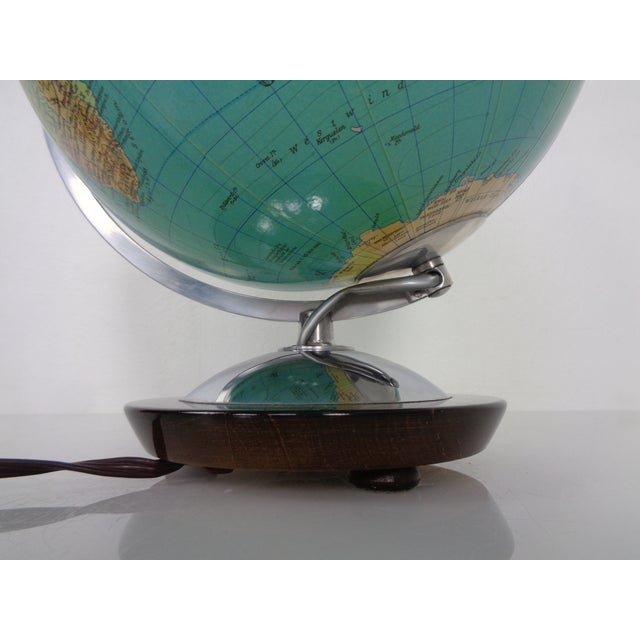 Vintage Illuminated Glass Globe by Paul Oestergaard for Columbus, 1960s For Sale - Image 15 of 18