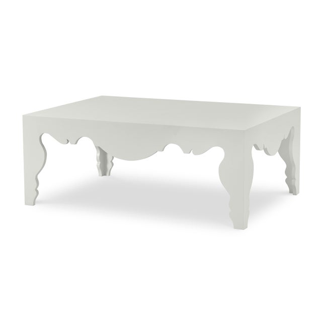 Century Furniture Tara Shaw for Century Furniture Sven Cocktail Table -Frenchwhite Plaster For Sale - Image 4 of 4