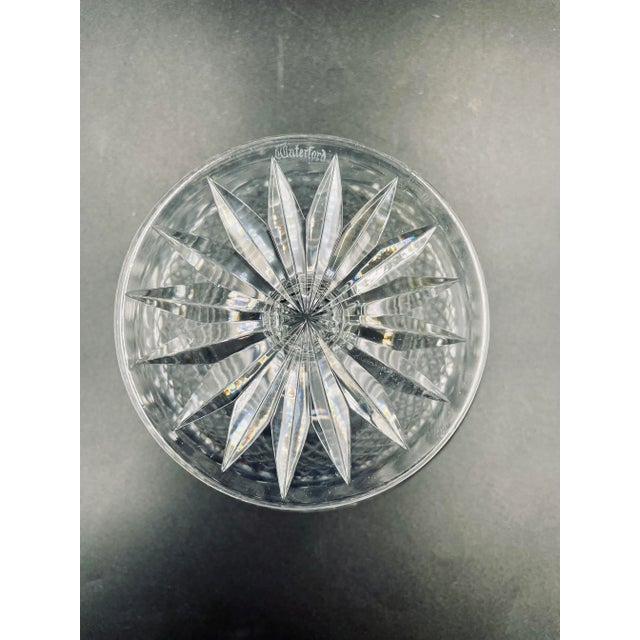Glass Pair of Corresponding Vintage Waterford Glandore Crystal Compotes For Sale - Image 7 of 13