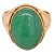 1980s 14k Gold Chrysoprase Men's or Women's Ring For Sale