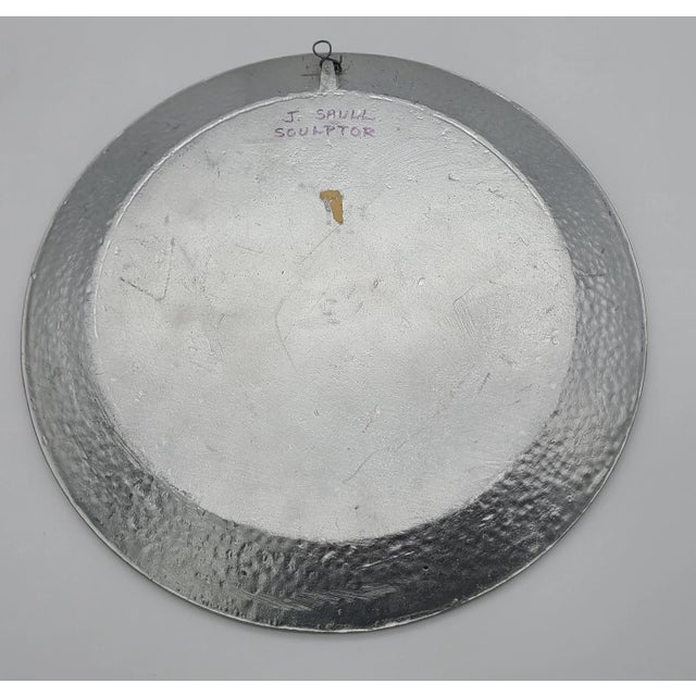 Traditional 1976 Bicentennial Victoria, B . C . & City of Port Angeles Pewter Plate With Sterling Silver Placard For Sale - Image 3 of 6