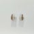 White and Brown Diamond Half Hoop Earrings in 18K White Gold - A Pair For Sale - Image 4 of 7