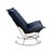 Contemporary Komodo Navy Puff Rocker and Frame For Sale - Image 3 of 7