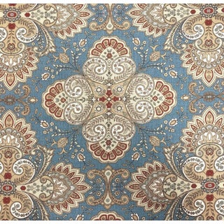 Italian Lee Jofa Italian Paisley Linen Designer Fabric by the Yard For Sale