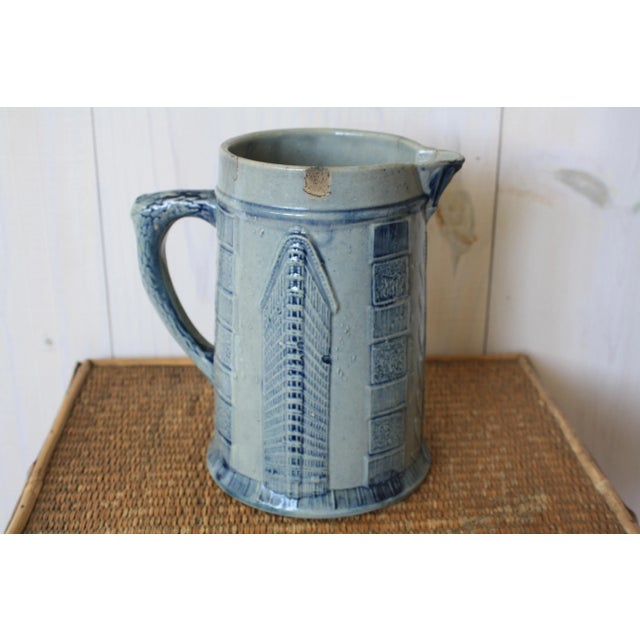 Gorgeous antique salt glaze pitcher! Most likely from Robinson Clay Co. in Akron, Ohio, although it does not have a...