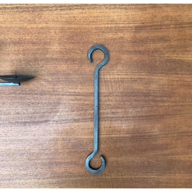 Mid-Century Brutalist Wrought Iron Cascade Candleholder Pendant, 1960s, Set of 4 For Sale - Image 18 of 18