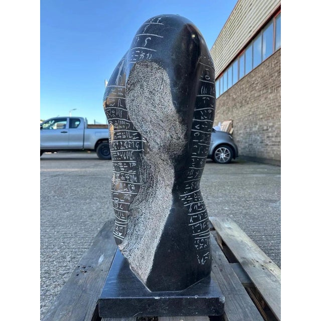 Egyptian Marble Bust Sculpture For Sale - Image 13 of 15