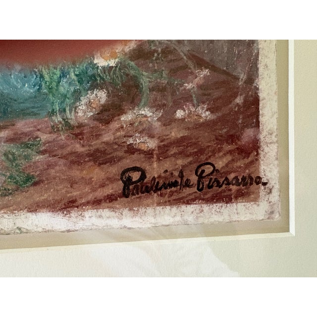 Original vintage pastel by Paul Emile Pissarro, son of Camille Pissarro, entitled "Bouquet Des Fleurs" circa 1930-40....