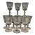 Val Saint Lambert Crystal Wine Glasses State Plain Pattern- Set of 10 For Sale
