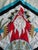 1980s Vintage House of Hatten Southwest Style Santa Applique Tree Skirt 58" Cotton Poly Blend For Sale - Image 5 of 11