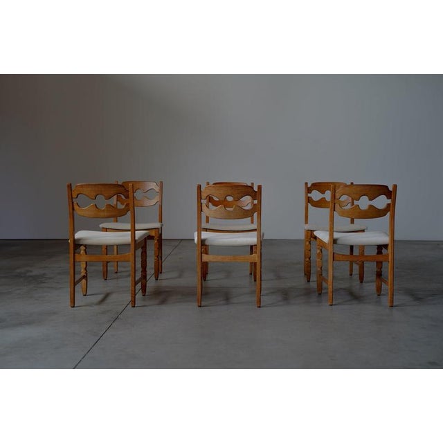 Razor Blade Dining Chairs by Henning Kjaernulf- Denmark 1960s, Set of 6 For Sale - Image 8 of 11