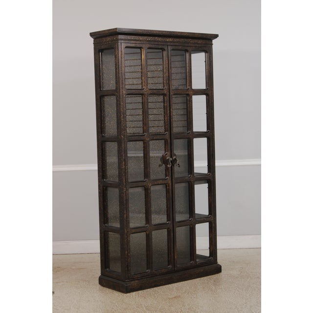 Mid-Century Modern Drexel Et Cetera Mid Century Modern Glass Display Cabinet For Sale - Image 3 of 15
