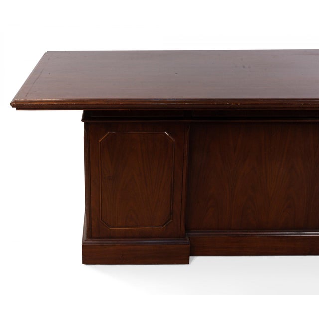 Alma Desk Company Mahogany Executive Desk Chairish