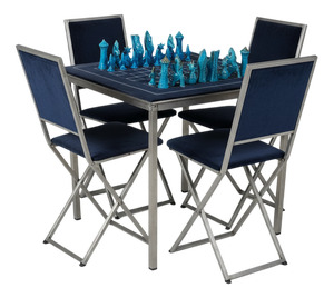 Vintage Game Table and Chairs from Christian Dior, 1975, Set of 5