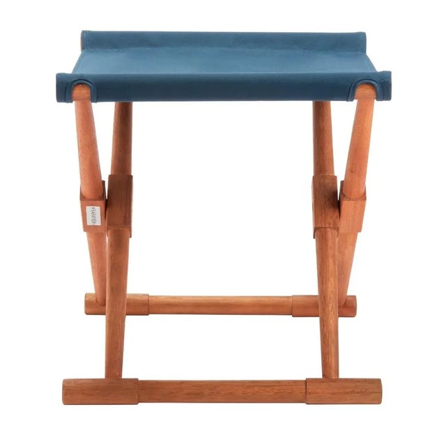 Wood Breanne Stool, Set of 2 - Natural/Navy For Sale - Image 7 of 7