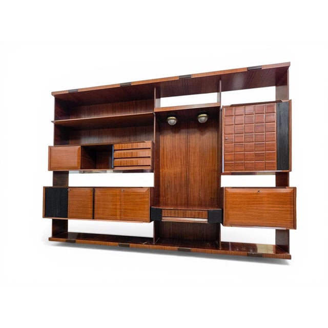 Italian Modular Wall Unit by Dassi, 1960s For Sale - Image 4 of 17
